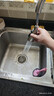 九牧（JOMOO）全铜厨房抽拉冷热水龙头洗菜盆洗碗池洗衣台家用防溅水槽旋转龙头 一键止水三功能拉丝色 实拍图