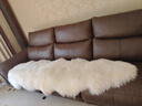 鲁惠家纺澳洲羊毛沙发垫子皮毛一体欧式座椅垫子秋冬整张地毯坐垫飘窗垫 象牙白 至尊   70*220 实拍图