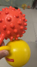 费雪（Fisher-Price）儿童玩具小皮球甩甩摇铃球黄色(含辰太按摩球红色)生日礼物礼品 实拍图