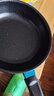 【亏本清仓】韩式麦饭石色不粘锅平底锅铁锅电磁炉不带盖 黑色小煎锅 16cm 实拍图
