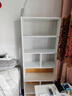 酷林书架落地简约书柜简易多层置物架客厅卧室储物收纳柜子 6层暖白色 实拍图