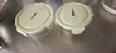 欣美雅上班族餐盒微波炉饭盒玻璃碗带盖保鲜盒便当盒泡面碗大容量保温袋 抹茶绿990+660毫升 实拍图