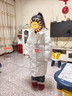 鸭鸭女童羽绒服2022新款洋气中长款毛领中大童加厚极寒儿童外套WJ 白色（环保毛领） 120 （环保毛领） 实拍图