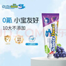 sanita-denti莎卡宝宝牙膏0-2岁葡萄味50g不含氟可防蛀吞不辣口咽抑菌清新口气 实拍图