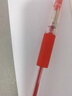 斑马牌（ZEBRA）【热门商品】中性笔 0.5mm子弹头签字笔 学生标记笔走珠水性笔 C-JJ100 JELL-BE 红色 单支装 实拍图