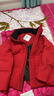 鸭鸭（YAYA）王一博泡芙羽绒服男女同款2024年冬短款连帽时尚休闲保暖情侣外套 中国红色-YE5B006142D M /170 实拍图