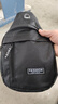 运动跑步包男休闲斜挎包手机包防泼水健身包女单肩包 黑色 实拍图