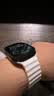 W&P新款适用苹果手表表带apple watch ultra3/2海洋硅胶双扣回环表带iwatch S11/10/9/8/SE 白色45 实拍图