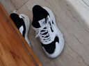 鸿星尔克运动鞋春季男鞋透气运动鞋轻便跑鞋百搭老爹鞋男子休闲鞋桀骜2.0 正黑/微晶白 39 实拍图