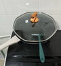 康佳（KONKA）炒锅 八角不粘锅家用有钛麦饭石色平底炒菜锅电磁炉燃气灶无油烟 升级款墨绿色 34cm 实拍图
