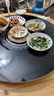 三角牌暖菜板饭菜保温板家用加热板热菜板多功能带电动餐桌自动转盘电热板加热盘 80cm四分区+电磁炉火锅 实拍图