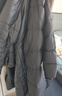 京东京造面包超长款羽绒服运动户外冬加厚保暖外套 灰色 2XL 实拍图