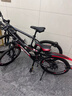 凤凰（Phoenix）儿童自行车山地车男女学生脚踏车6-15岁童车 霸道 黑红色 22寸 实拍图