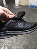 特步运动鞋男鞋跑鞋冬季皮面防水轻便减震健身休闲慢跑步鞋子男黑色 实拍图