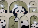 集简季现代简约电表箱画装饰画奶油风配电箱壁画餐厅遮挡挂画 熊猫乐园 实拍图