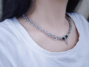 BJYL项链男士潮流嘻哈风男生锁骨链简约百搭吊坠男款钛钢卫衣配饰链子 实拍图