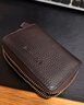 老人头（LAORENTOU）男士卡包多功能大容量零钱包简约实用卡包 啡色 实拍图