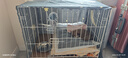 憨憨宠 狗笼猫笼 狗笼子小型犬带厕所幼犬折叠便携猫笼子宠物笼具兔笼 白色 前出盘狗丝笼 70*50*60cm 实拍图