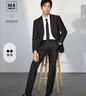 HLA海澜之家西服套装男春秋轻商务经典系列西装套装男HTXAW3Y001A 实拍图