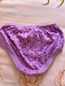 妈妈纯棉内裤中老年高腰大码三角内裤女奶奶老人短裤宽松全棉裤头 紫色碎花 1条 L /100码 （建议105-125斤） 实拍图