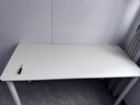 甄严选电脑桌台式家用简约办公书桌女生卧室学习写字桌小户型化妆桌子 暖白色140*60【升级加固框架】 实拍图