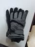 目丸保暖手套男女户外冬天骑行防寒风加绒厚触屏女防水冬季棉滑雪手套 9#深灰色 深度暖手套-男款 实拍图