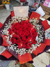 幽客玉品情人节鲜花速递红玫瑰花束表白送女友老婆生日礼物全国同城配送 33朵红玫瑰花束—女王款 实拍图