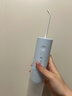 松下（Panasonic）冲牙器便携式洗牙器脉冲水流牙线正畸呵护洁牙器美牙仪牙齿杀菌深度清洁生日新年情人节礼物 天蓝【 3支喷头 】脉冲水流+全身防水DJ33 实拍图
