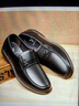 意尔康男鞋秋季休闲轻便一脚蹬皮鞋舒适软底豆豆鞋 97330W 黑色单鞋 42 实拍图