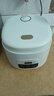 半球电饭煲 电饭锅迷你饭煲1-3-4-6人 家用陶瓷釉内胆智能预约煲汤煮米饭电饭锅带蒸笼 4L 【奶油白】陶瓷釉智能方煲 实拍图