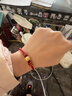 QMXD手绳女手工编织绳diy半成品红绳可穿珠穿黄金转运珠本命年手链男 3mm可穿珠 酒红 成人款 手围14-17cm【喜乐】 实拍图