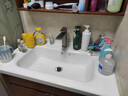 波彼（BOBI）台盆陶瓷一体盆洗手盆单盆阳台浴室柜卫生间半嵌入洗脸面盆池定制 【80*48CM】盆+弹跳下水+防臭管 实拍图