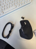 罗技（Logitech）大师系列 MX Master 3S 无线蓝牙鼠标 人体工学 办公 静音鼠标 高端 石墨黑 带无线接收器 实拍图