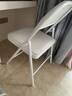 晨淘折叠椅子凳子靠背椅家用便携餐椅办公椅会议椅电脑椅培训椅-QP白 实拍图