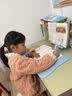 舒星坐姿矫正器小学生可托下巴写字姿势儿童正姿纠正防低头视力保护器写作业书写矫正弯腰驼背 护瞳蓝 实拍图