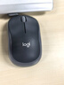 罗技（Logitech）M185鼠标 无线鼠标 办公鼠标 对称鼠标 黑色灰边 带无线2.4G接收器 实拍图