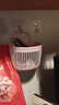 可爱壁挂式收纳篮多功能厨房浴室小挂篮免打孔挂墙首饰盒小号 粉色大嘴挂壁收纳盒 实拍图
