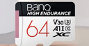 banq 64GB TF（MicroSD）存储卡 A1 U3 V30 4K 行车记录仪&安防监控专用内存卡 高度耐用 读速100MB/s 实拍图