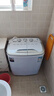 奥克斯（AUX）洗+脱5.0公斤家用小型宿舍单身迷你双桶缸半自动洗脱一体洗衣机 白色 双缸 实拍图
