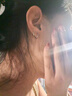 Lnieer999足银耳环女款圈圈高级感ins风耳骨钉睡觉免摘养耳洞银耳圈耳饰 999足银 10mm耳圈一对[适合耳垂] 实拍图
