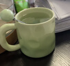 传旗陶瓷马克杯咖啡牛奶早餐杯 办公水杯子男女茶杯 白色430ml 实拍图