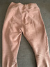 三针内衣秋裤女舒绒纯棉条纹加厚保暖裤中老年护膝线裤内穿棉裤单裤 粉条【280g纯棉加厚 无护膝】 XL 实拍图