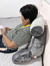 加大加厚缓解腰酸床头靠枕靠垫大靠背垫软包沙发床上护腰看书神器 AX17灰【四季款加厚+新升级双腰枕】 80cm*60cm*40cm 含枕芯 【重5斤特大号】 实拍图