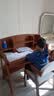 华舟书桌家用学生学习桌带书架可升降写字桌书房电脑桌1.1米胡桃色 实拍图
