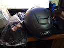 野马（YEMA）3C认证电动车头盔男女摩托车半盔冬季保暖四季通用双镜片0感天窗电瓶车安全帽370S 亚钛灰配透长镜 实拍图