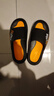 回力运动拖鞋男浴室内户外减震防滑厚底凉拖鞋HL39651黑黄色40-41码 实拍图