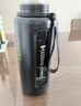 恩尔美（nRMEi）超大容量玻璃杯水杯男大号防摔夏天便携茶水分离泡茶杯子 绅士黑【茶水分离升级款】2000ml 实拍图