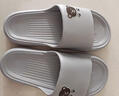 稻草人拖鞋男女居家用秋冬洗澡厚底浴室内外穿情侣防滑静音凉拖 灰44-45 实拍图