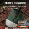 极顶（GDEX）1.5m铁锹 锰钢淬火铁铲 户外农用铁锨防汛抗洪尖锹槐木柄绿色钢锹 实拍图