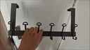 八海鸟门后挂钩衣服挂架卧室挂衣架壁挂墙上免打孔浴室置物收纳 实拍图